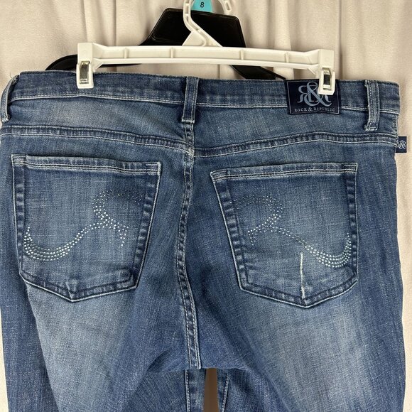 Rock & Republic Women's Kasandra Bootcut Jeans Size 16M Mid-Rise Medium Wash - Picture 8 of 8